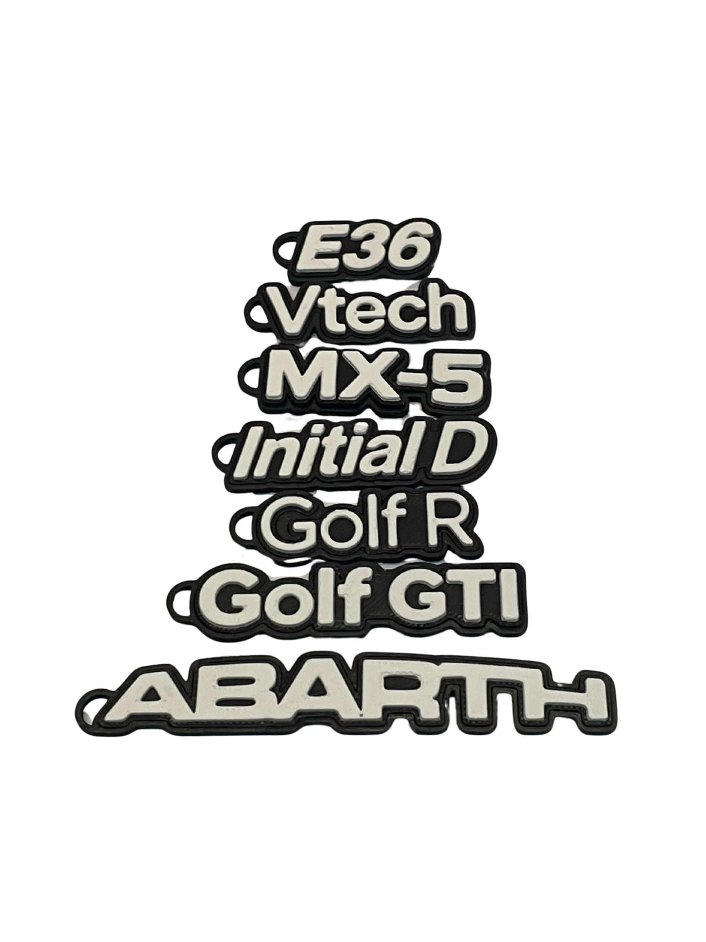 Mini Car Keychain | 3D Printed Logo by SKX Design