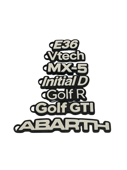 Mini Car Keychain | 3D Printed Logo by SKX Design